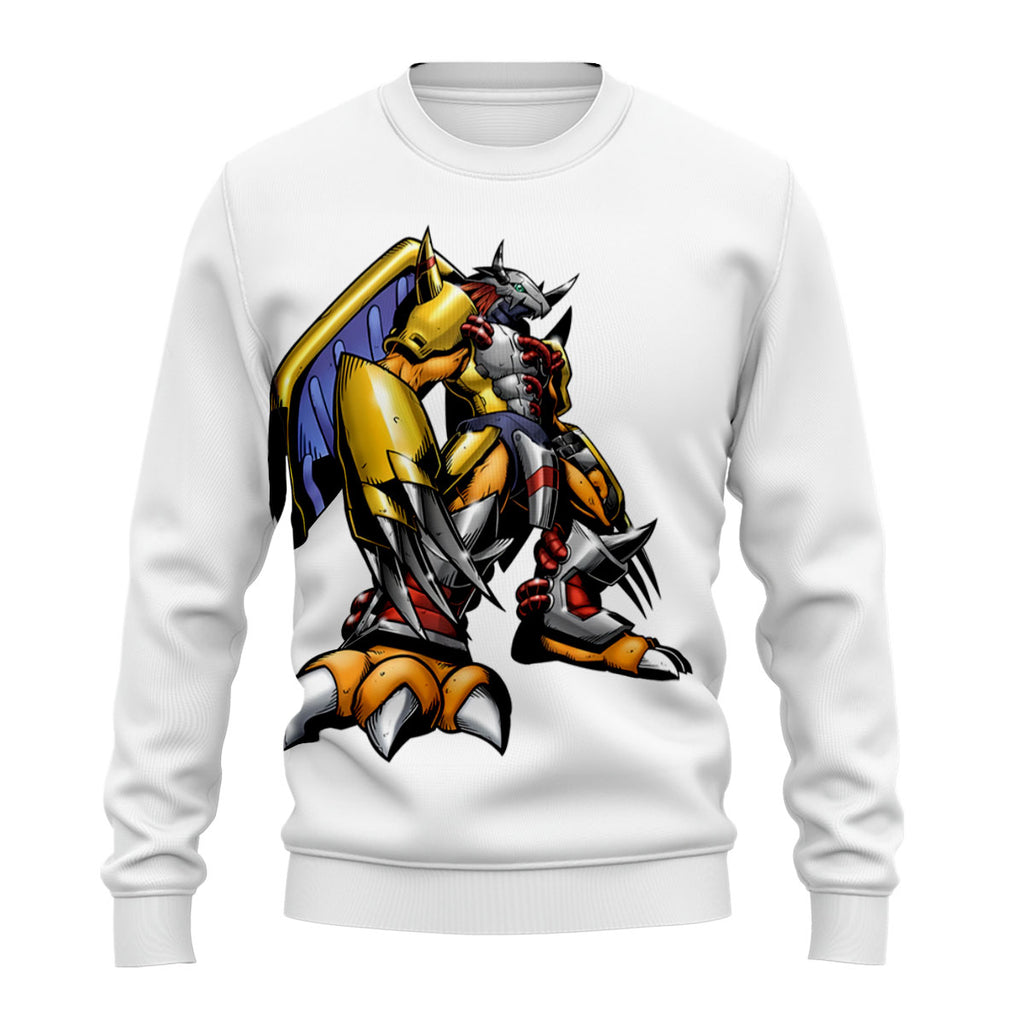 Digimon Adventure Wargreymon Standing In Colored Battle Armor Statue Anime Apparel