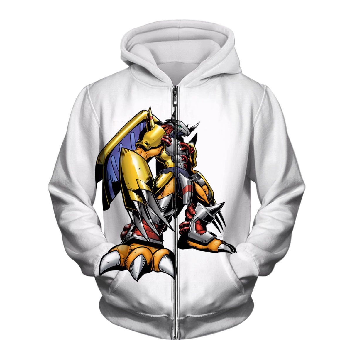 Digimon Adventure Wargreymon Standing In Colored Battle Armor Statue Anime Apparel