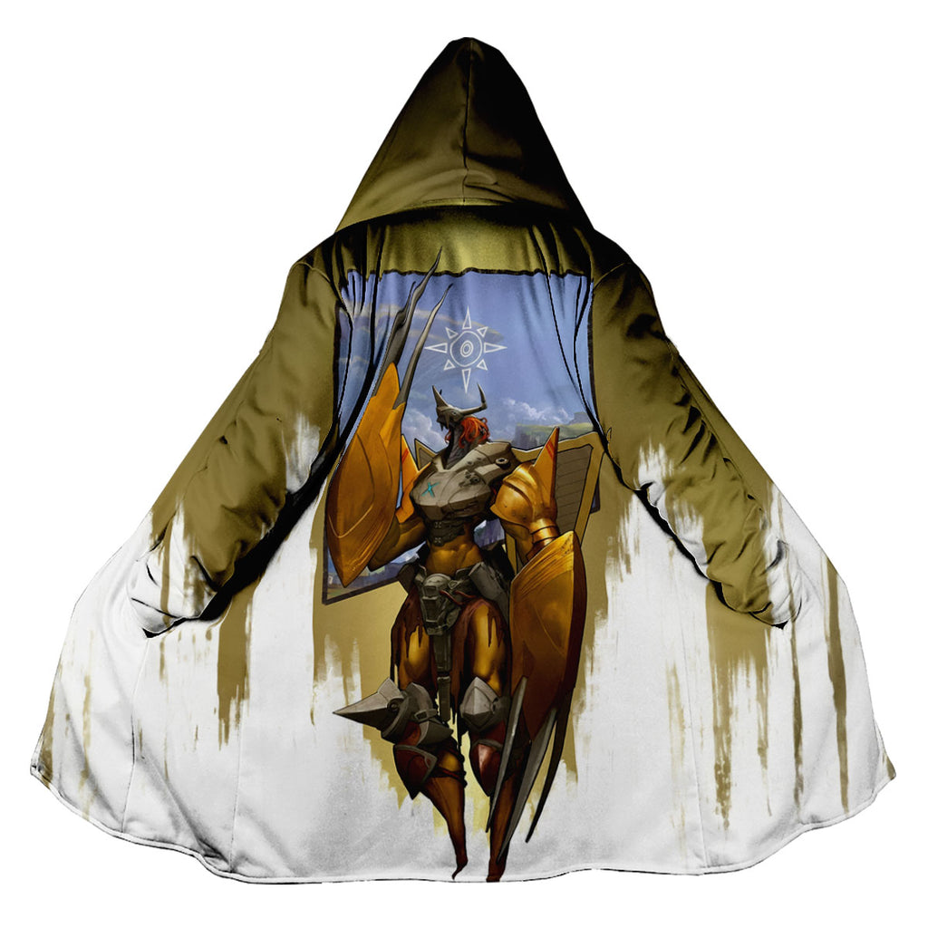 Digimon Adventure Wargreymon Standing In Gold And White Area Anime Apparel