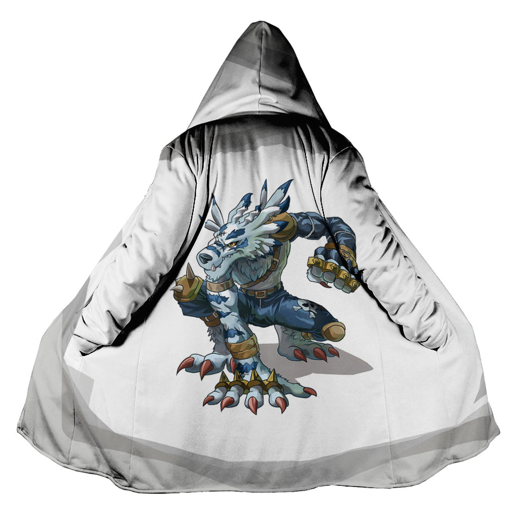 Digimon Adventure Weregarurumon Crouching On White Background Anime Apparel