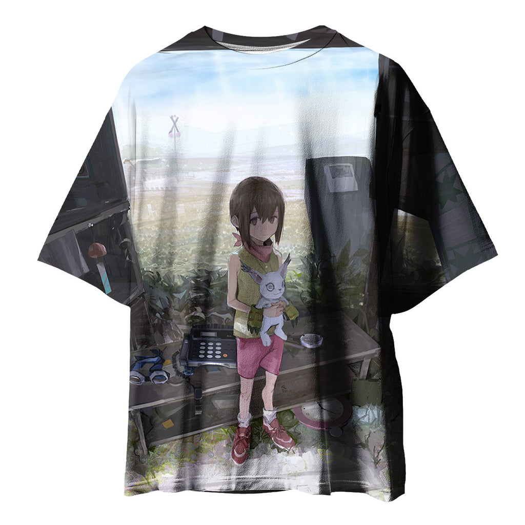Digimon Adventure Yagami Hikari Holding Tailmon In Battle Anime Apparel
