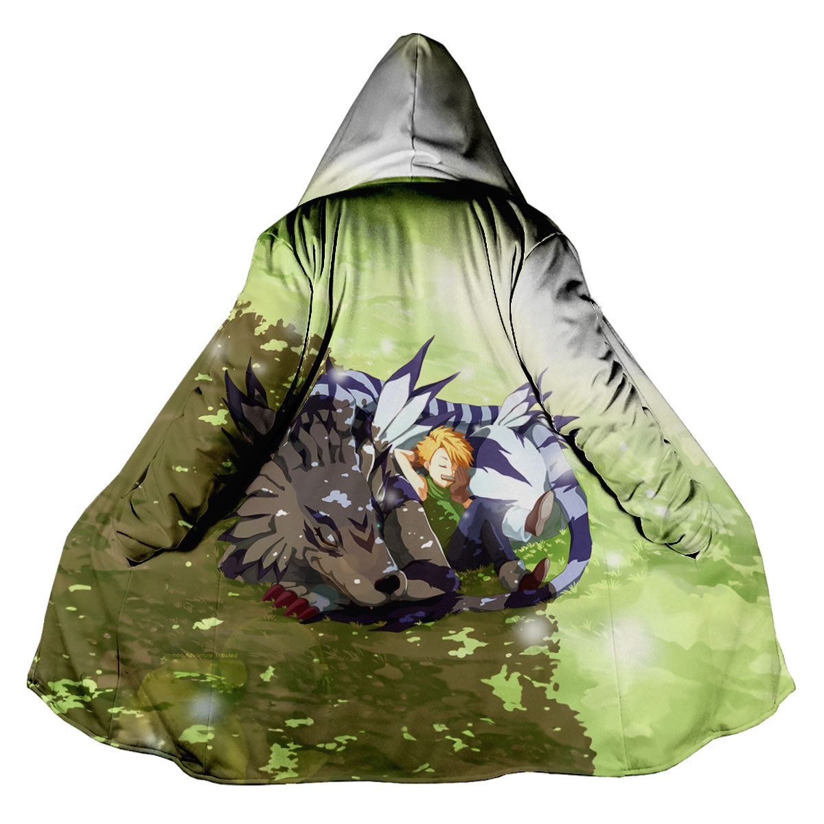Digimon Adventure Yamato And Gabumon Taking A Peaceful Rest Anime Apparel