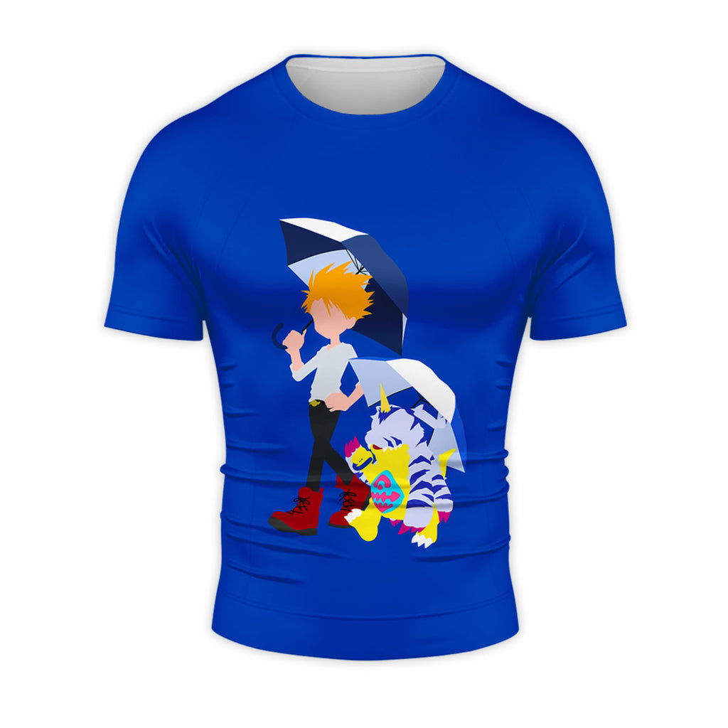 Digimon Adventure Yamato And Gabumon Traveling Together Anime Apparel