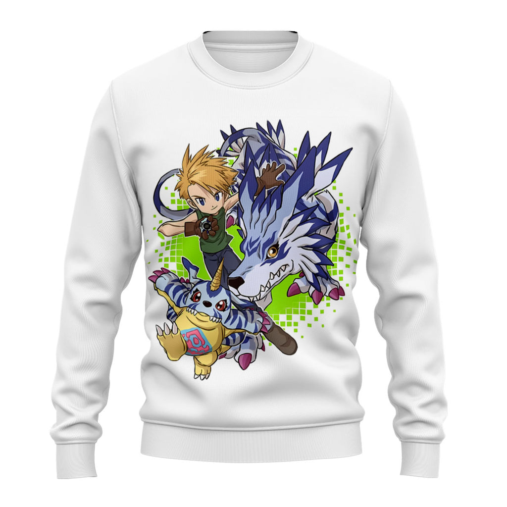Digimon Adventure Yamato Ishida With Partner Gabumon Anime Apparel
