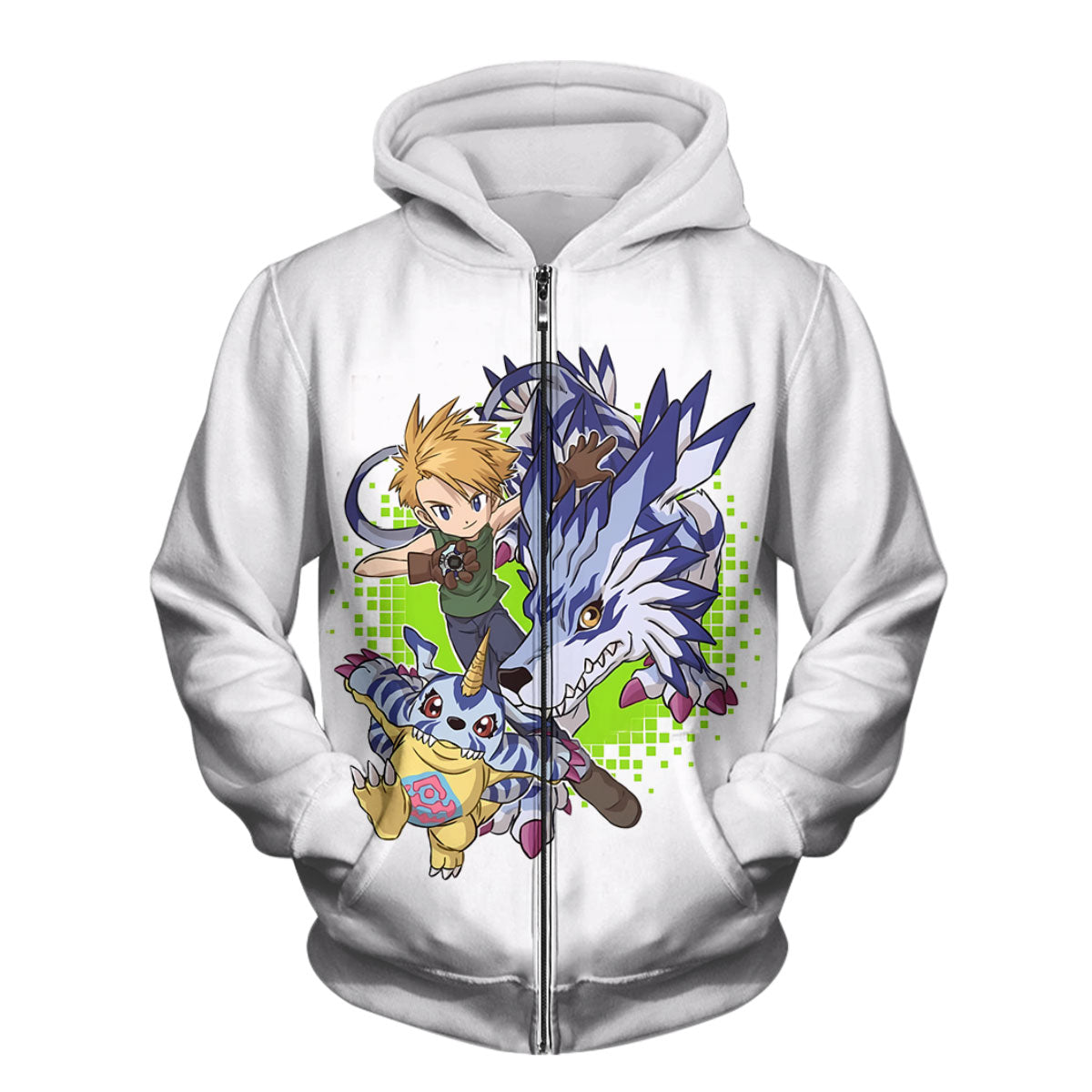 Digimon Adventure Yamato Ishida With Partner Gabumon Anime Apparel