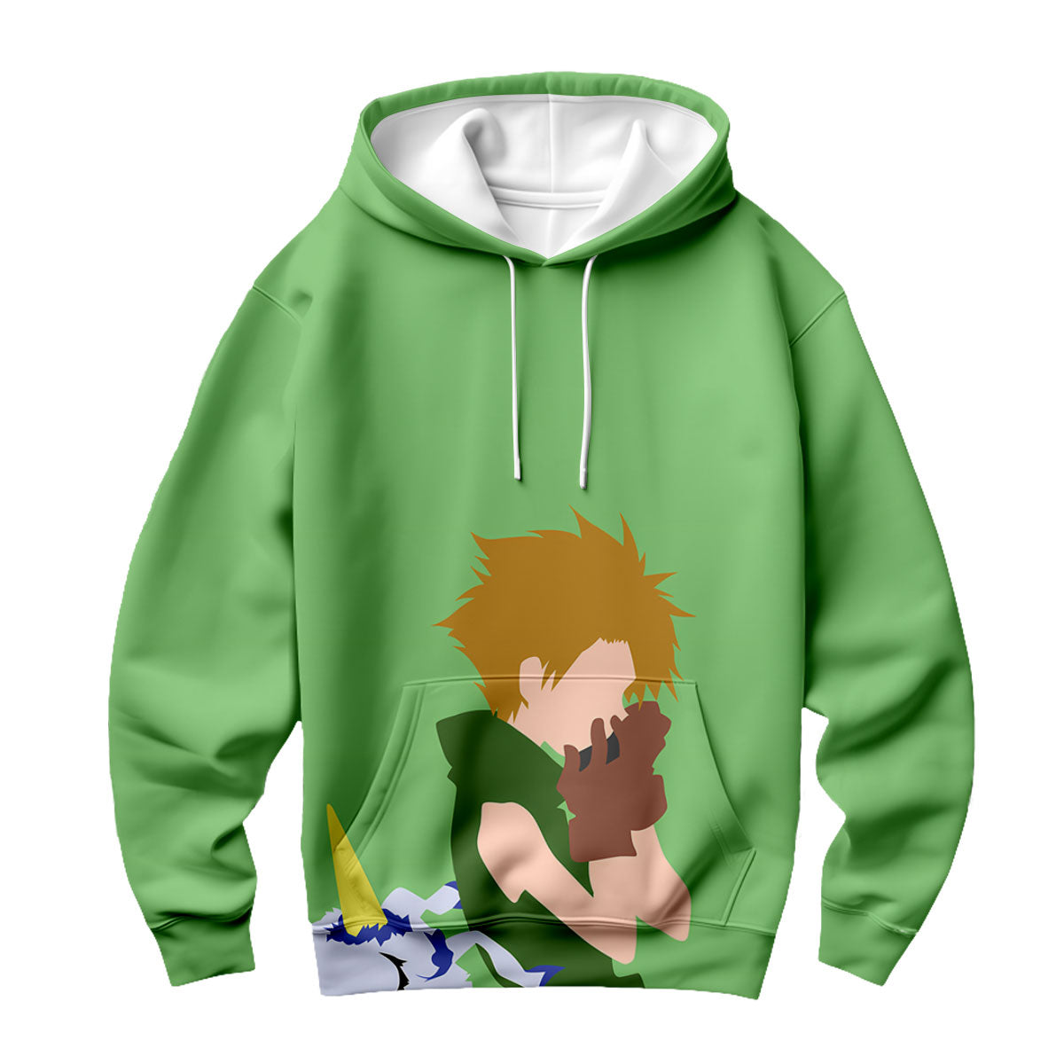 Digimon Adventure Yamato Playing Harmonica With Green Gabumon Anime Apparel