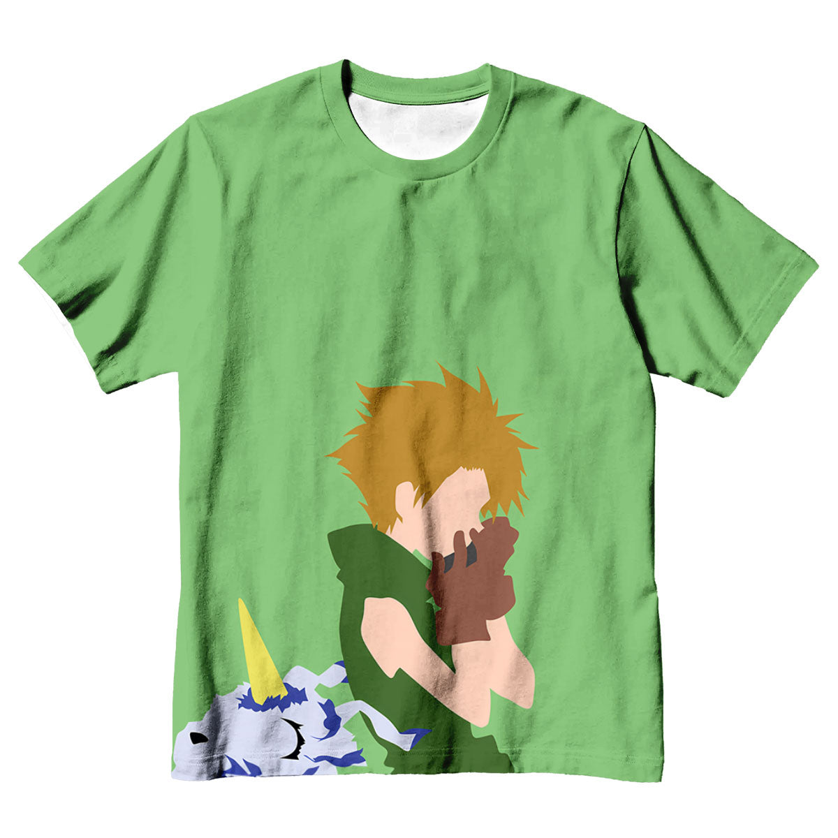 Digimon Adventure Yamato Playing Harmonica With Green Gabumon Anime Apparel