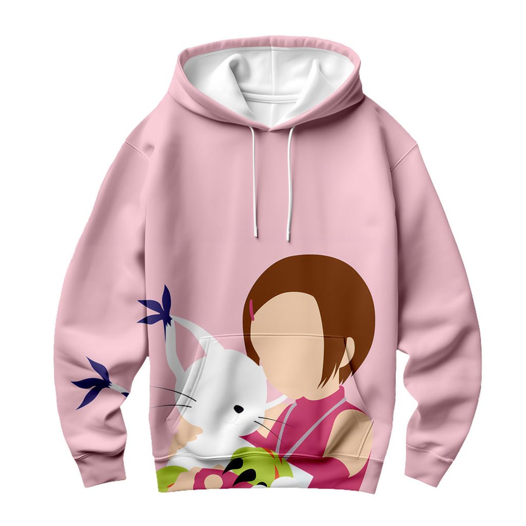 Digimon Adventure Young Hikari With Pink Tailmon Anime Apparel