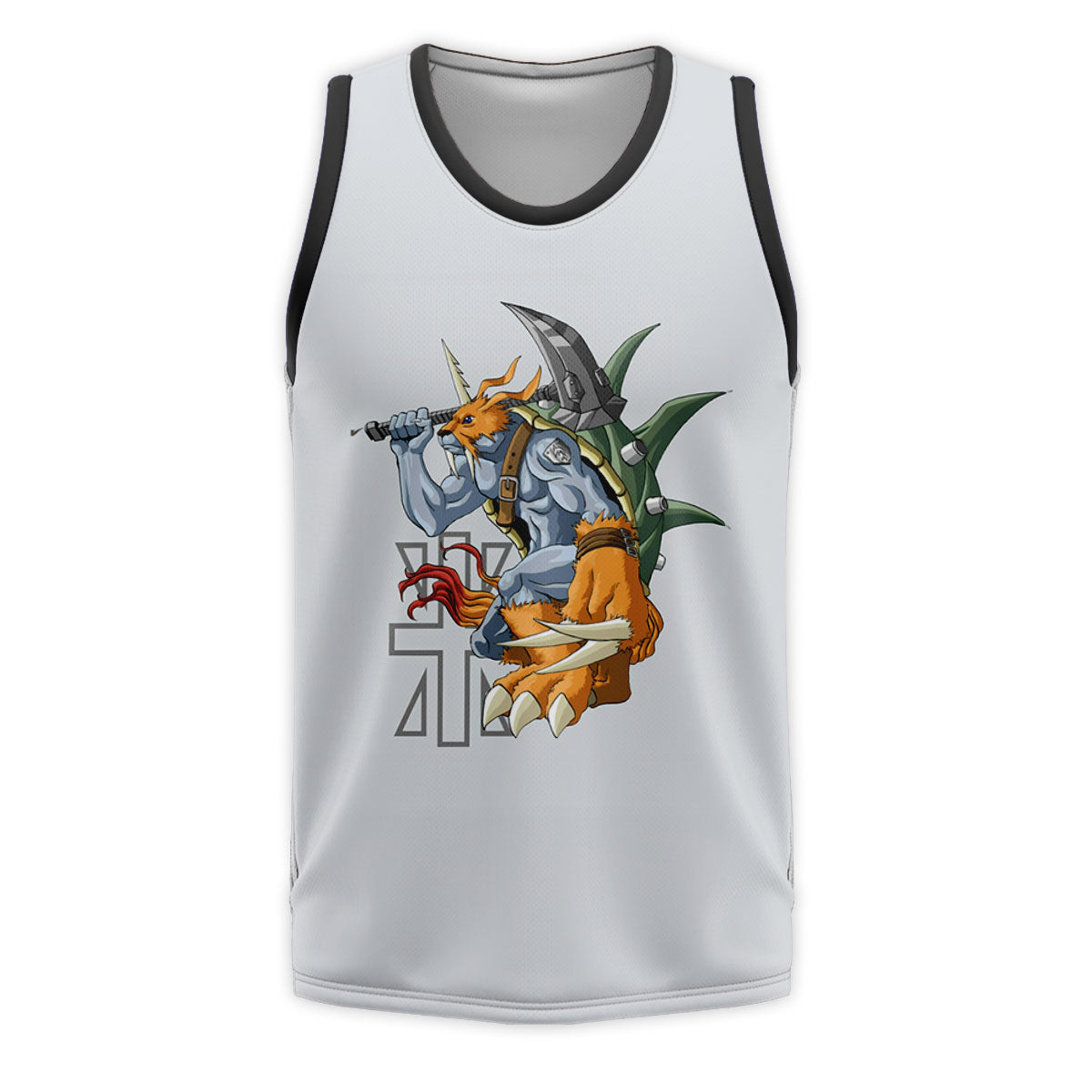 Digimon Adventure Zudomon Holding Thor's Hammer Anime Apparel
