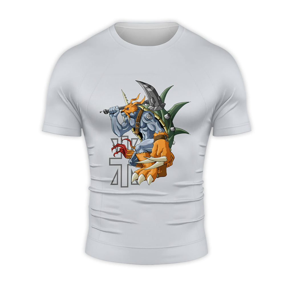 Digimon Adventure Zudomon Holding Thor's Hammer Anime Apparel