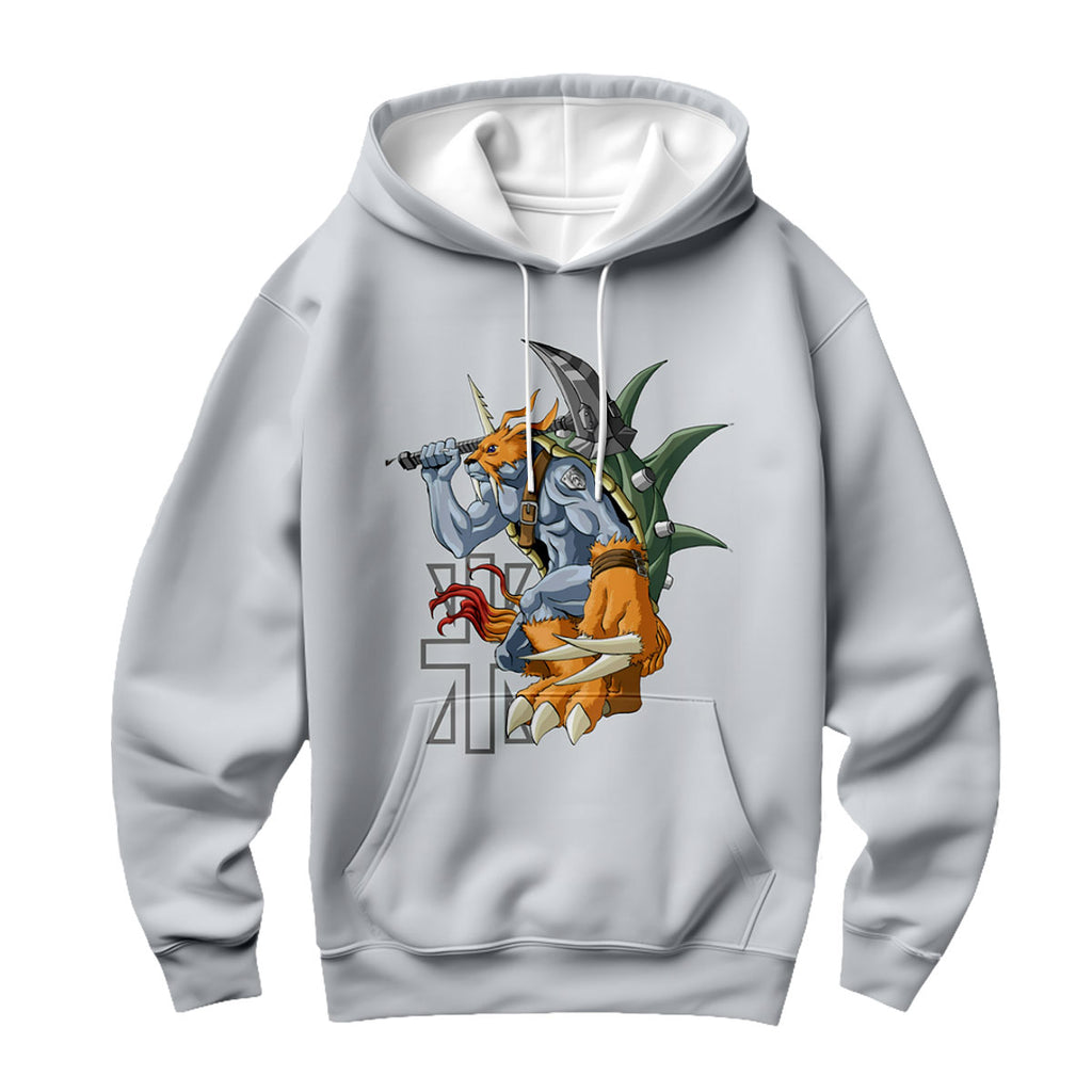 Digimon Adventure Zudomon Holding Thor's Hammer Anime Apparel