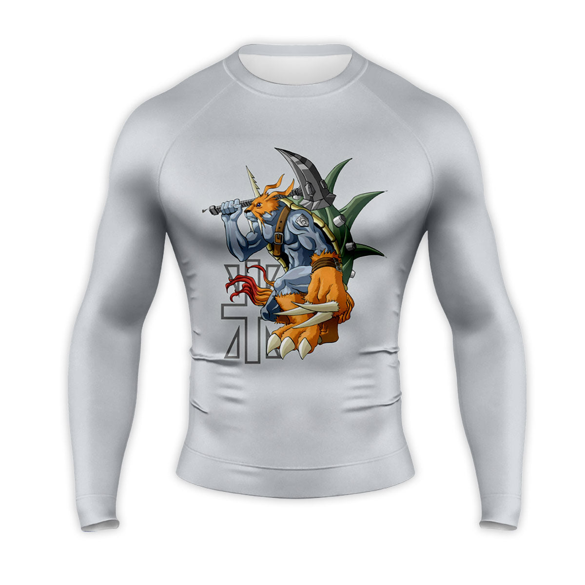 Digimon Adventure Zudomon Holding Thor's Hammer Anime Apparel