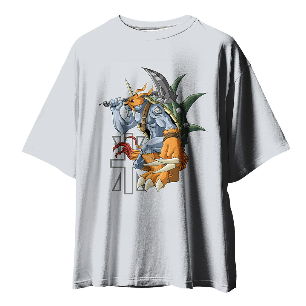 Digimon Adventure Zudomon Holding Thor's Hammer Anime Apparel