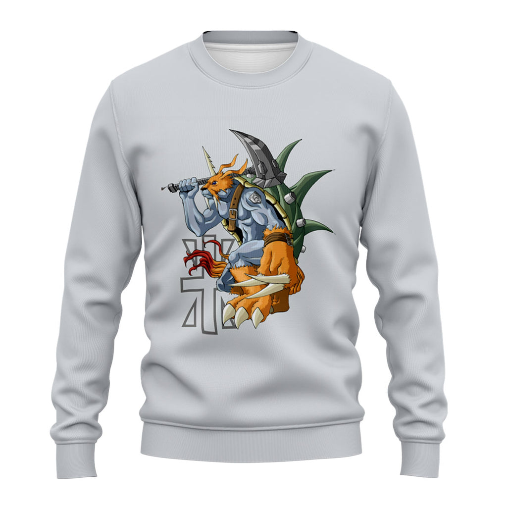 Digimon Adventure Zudomon Holding Thor's Hammer Anime Apparel