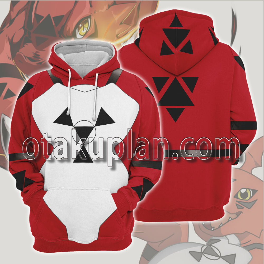 Digimon Digital Monster Guilmon Cosplay Hoodie