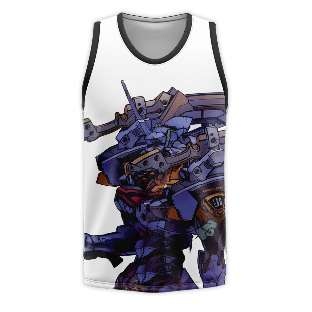 Eva-01 Mecha Dynamic Pose Anime Apparel