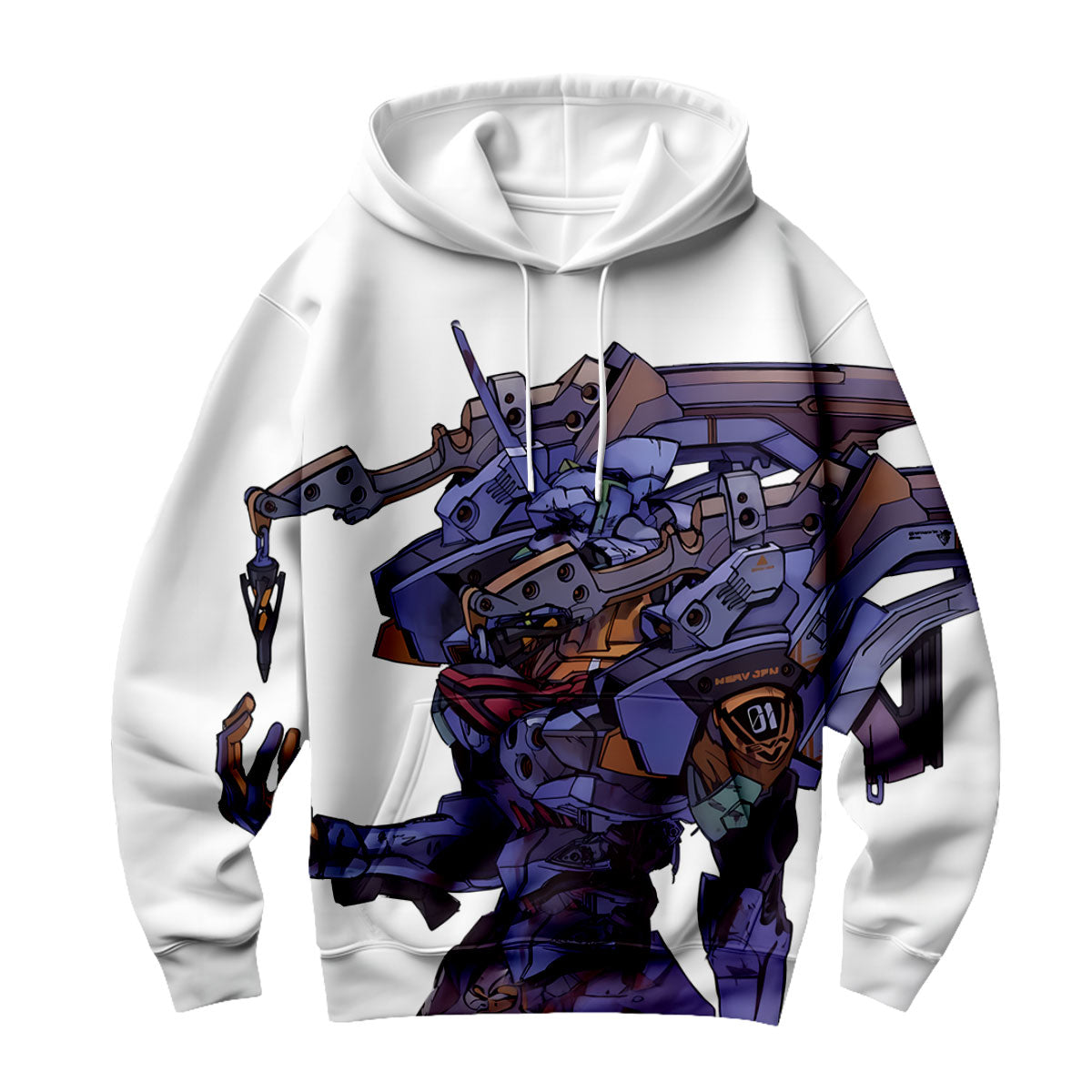 Eva-01 Mecha Dynamic Pose Anime Apparel