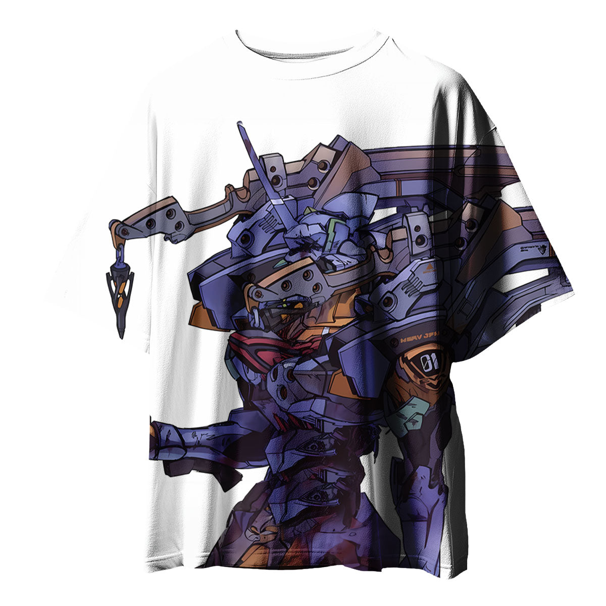 Eva-01 Mecha Dynamic Pose Anime Apparel