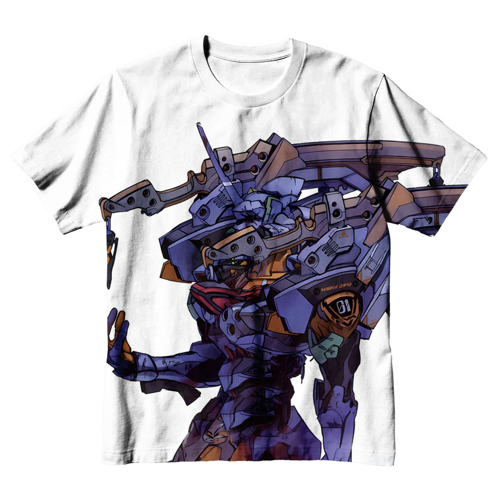 Eva-01 Mecha Dynamic Pose Anime Apparel