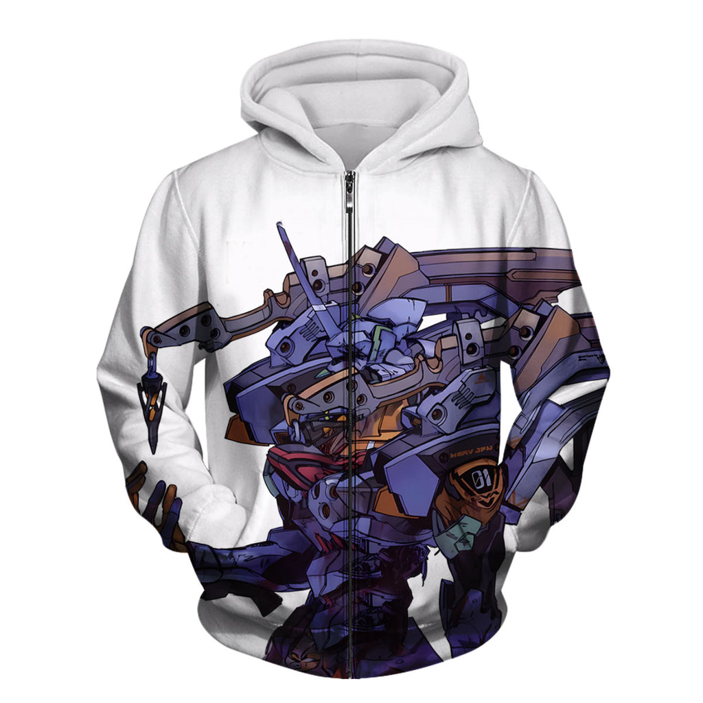 Eva-01 Mecha Dynamic Pose Anime Apparel