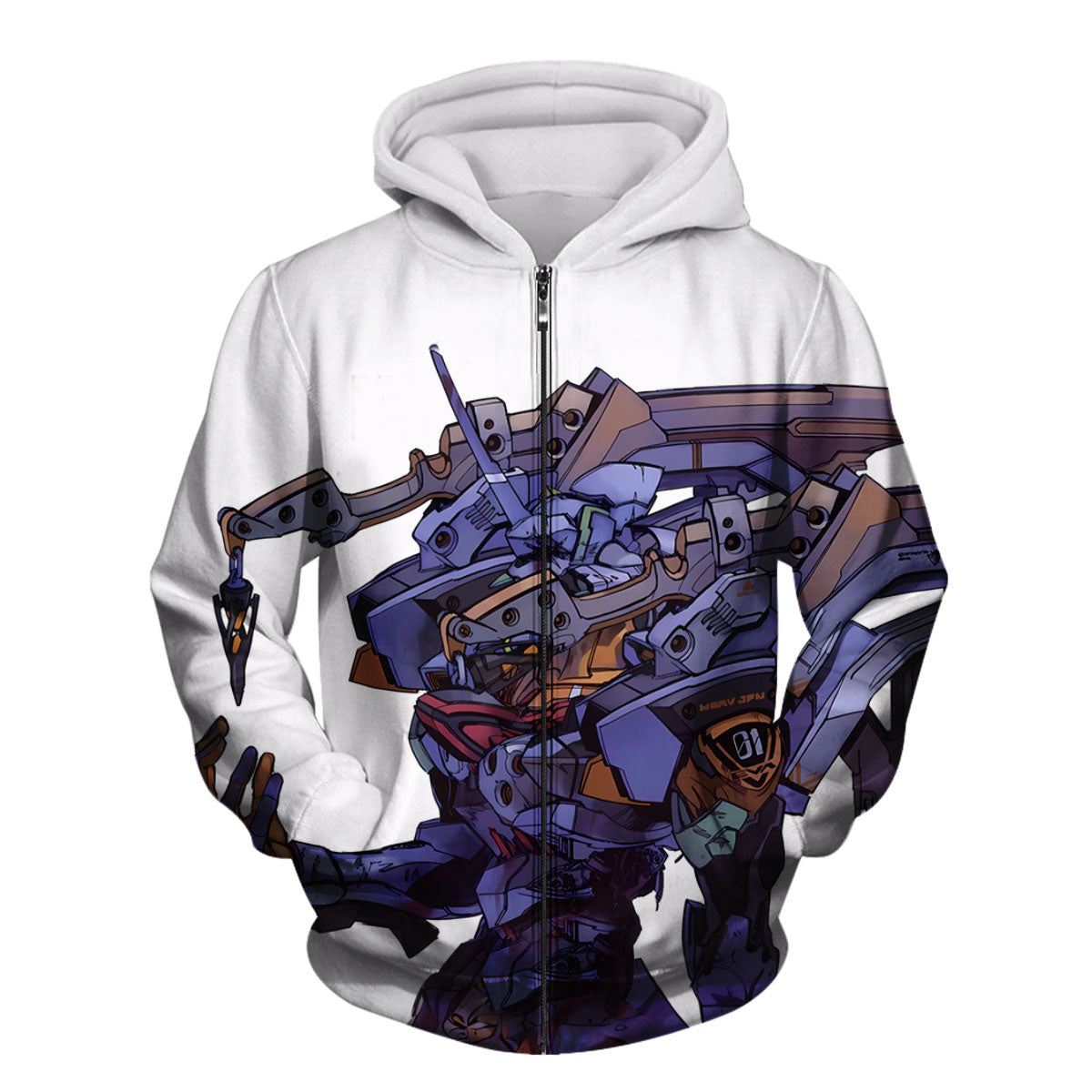 Eva-01 Mecha Dynamic Pose Anime Apparel