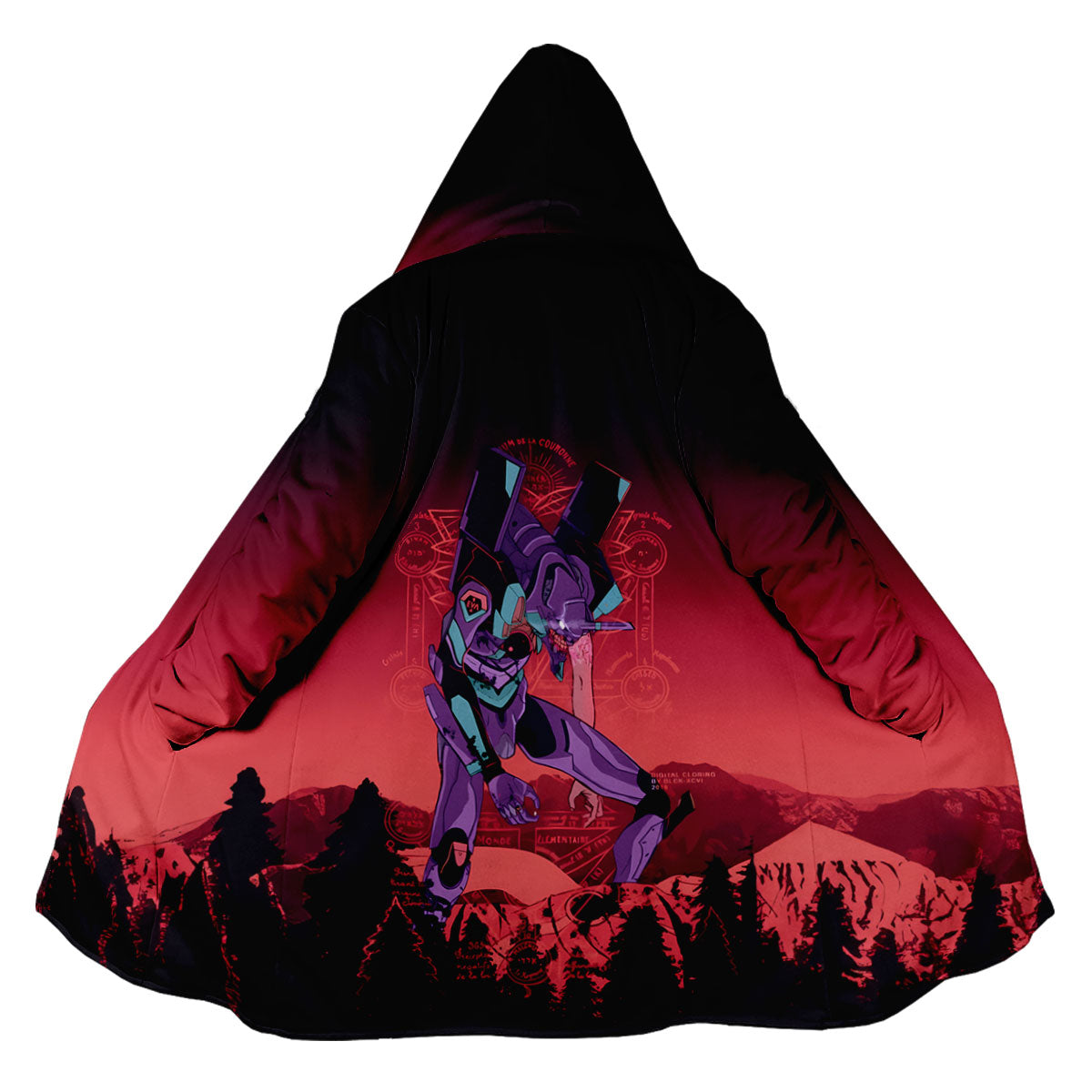Eva-01 Unit-01 Standing Crimson Wasteland Anime Apparel