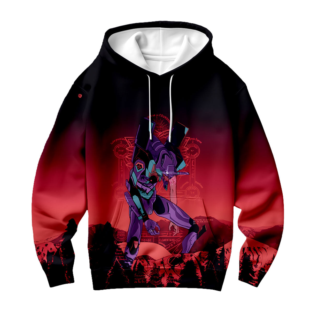 Eva-01 Unit-01 Standing Crimson Wasteland Anime Apparel