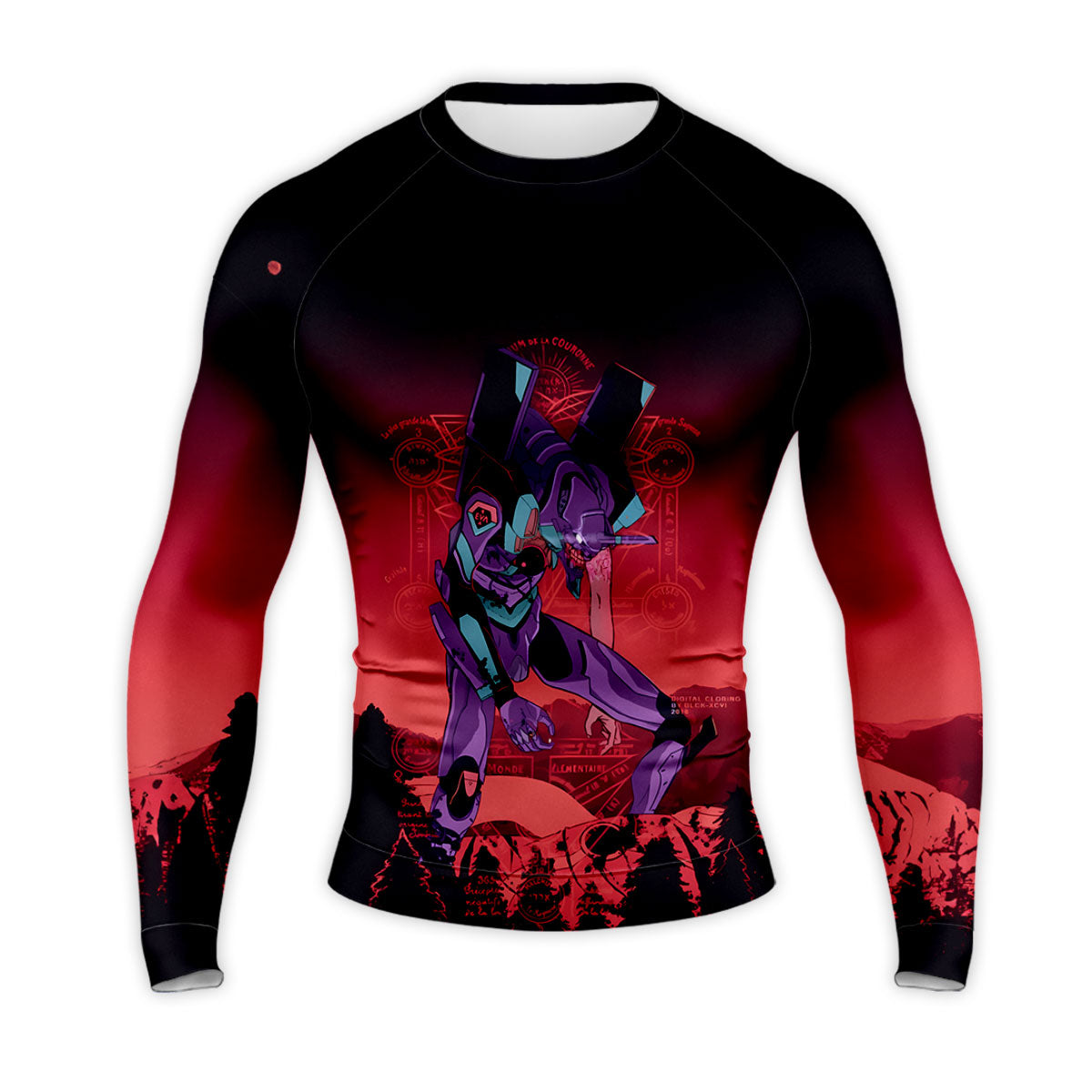 Eva-01 Unit-01 Standing Crimson Wasteland Anime Apparel