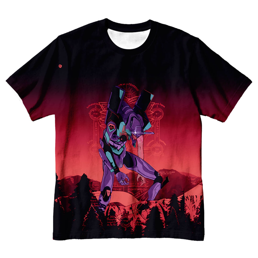 Eva-01 Unit-01 Standing Crimson Wasteland Anime Apparel
