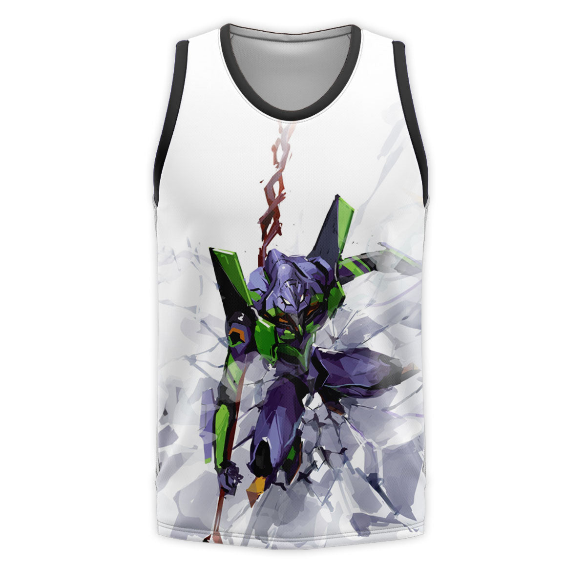 Eva-01 Unit-01 Wielding Spear Anime Apparel