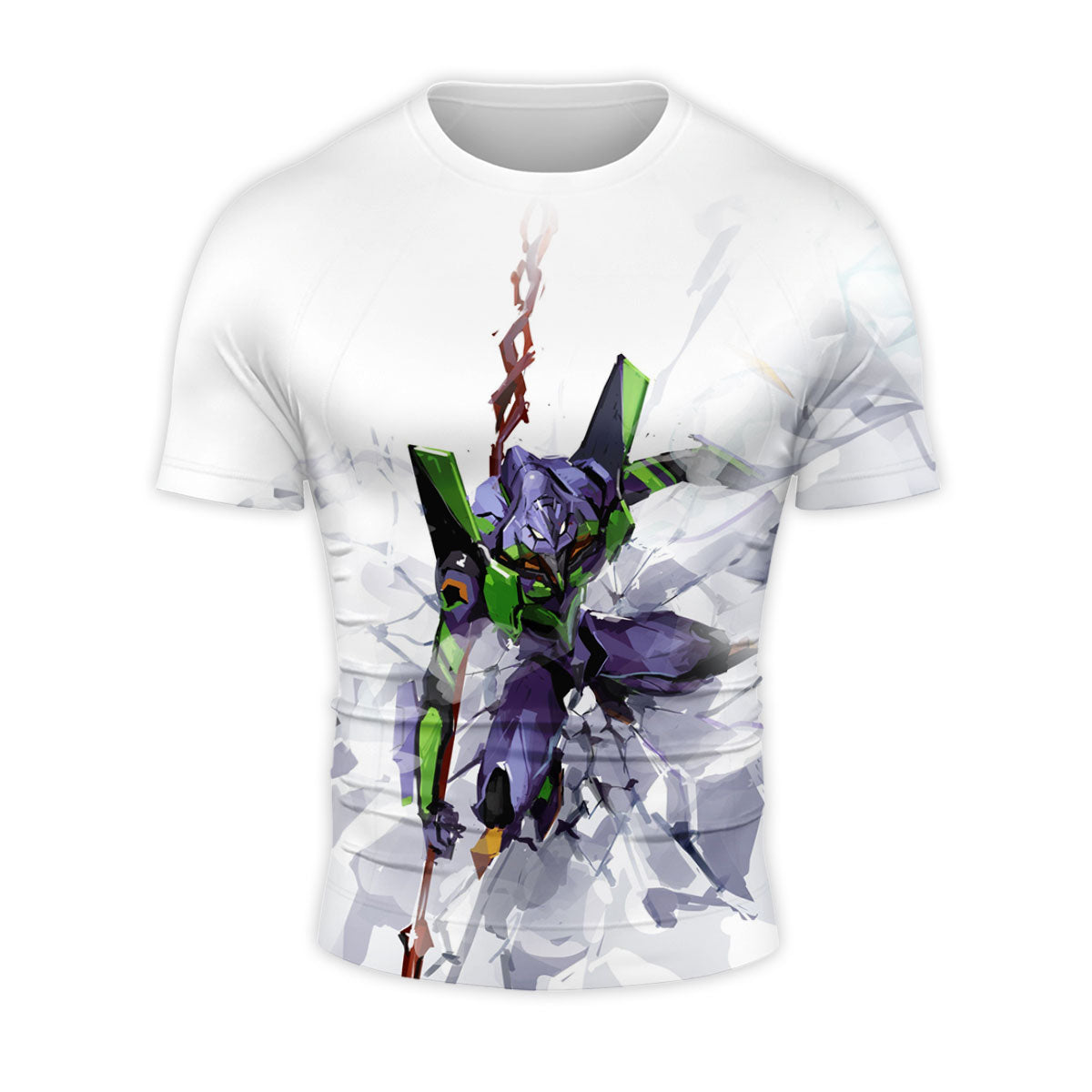 Eva-01 Unit-01 Wielding Spear Anime Apparel