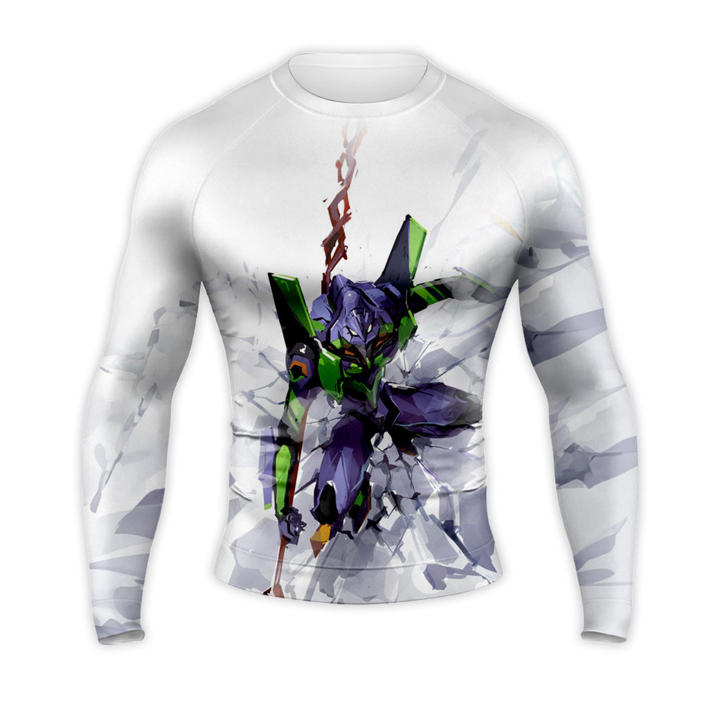Eva-01 Unit-01 Wielding Spear Anime Apparel