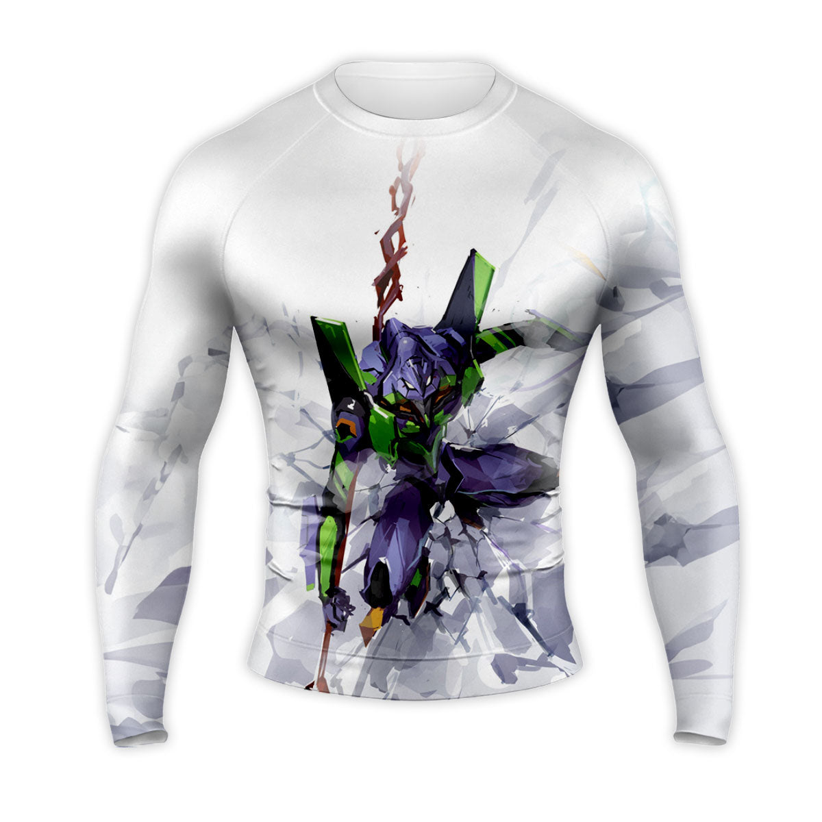 Eva-01 Unit-01 Wielding Spear Anime Apparel