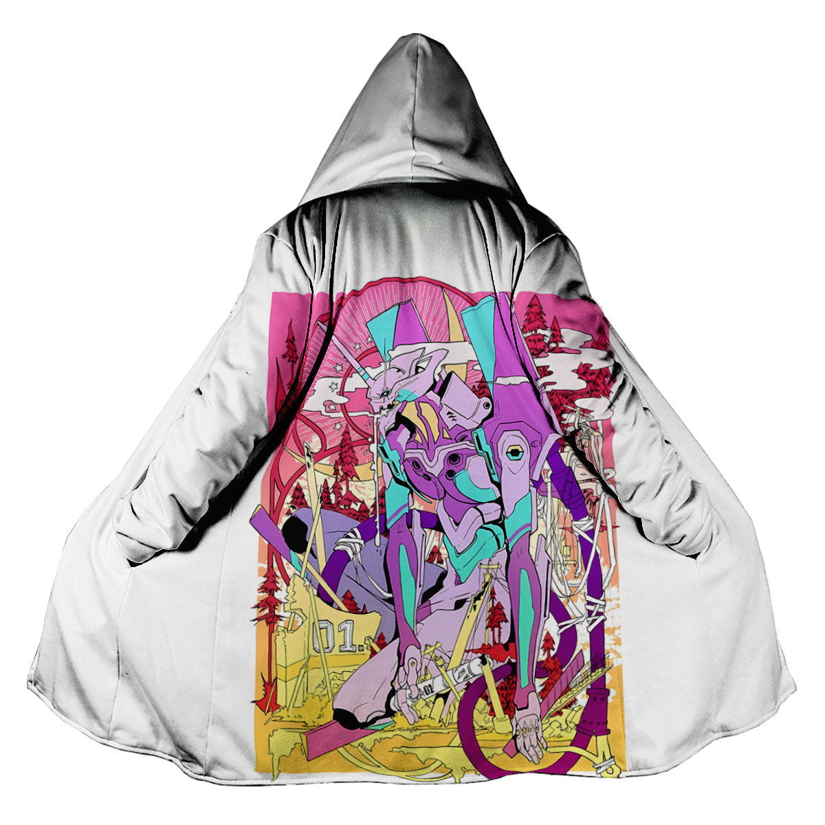 Eva Unit-01 Color Artwork Anime Apparel