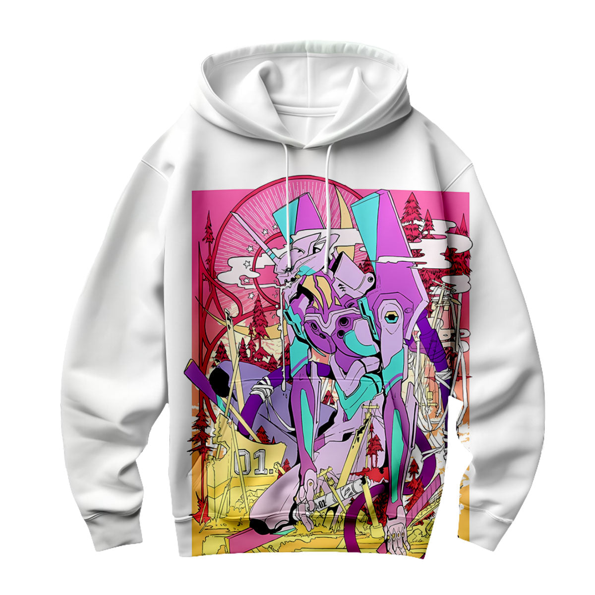 Eva Unit-01 Color Artwork Anime Apparel