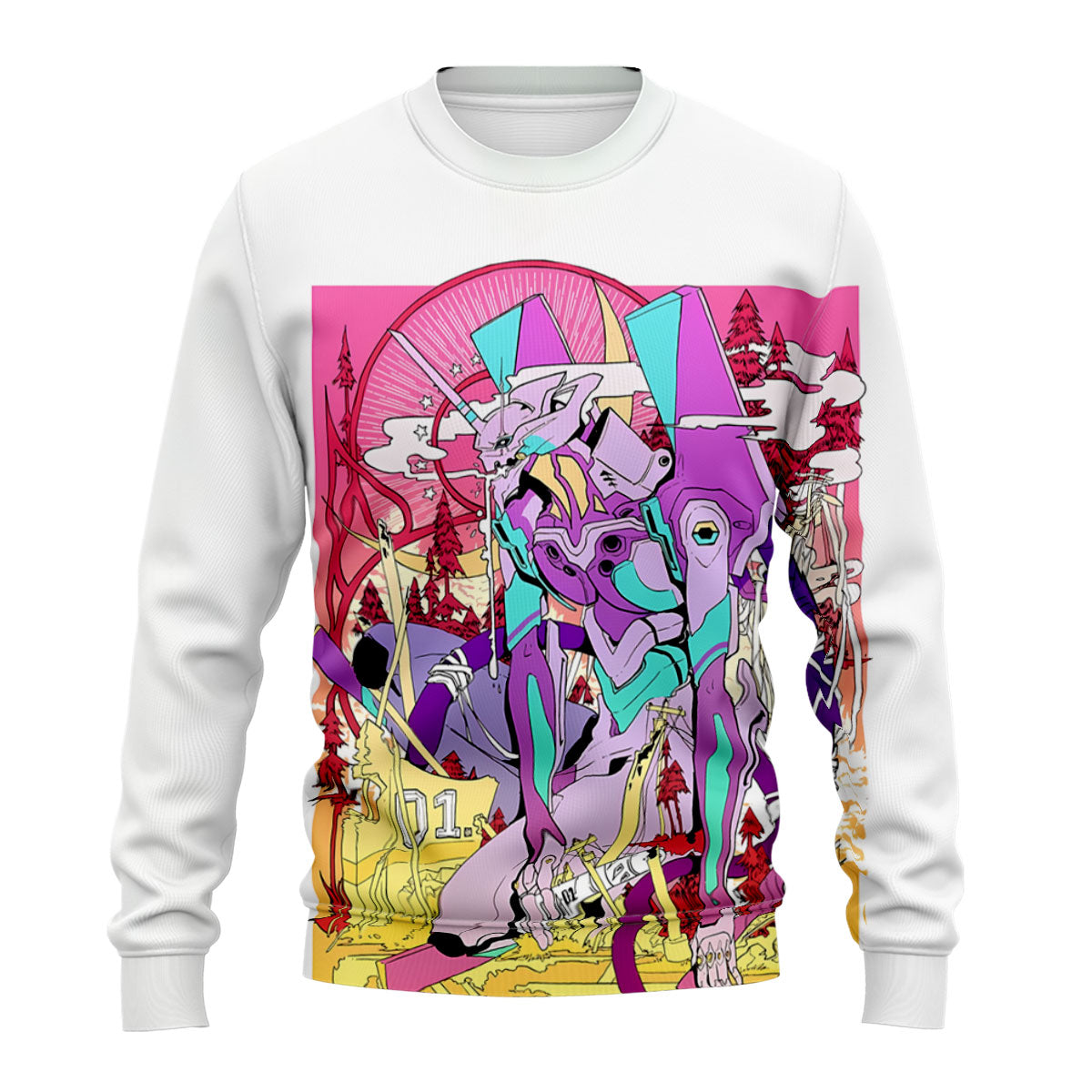 Eva Unit-01 Color Artwork Anime Apparel