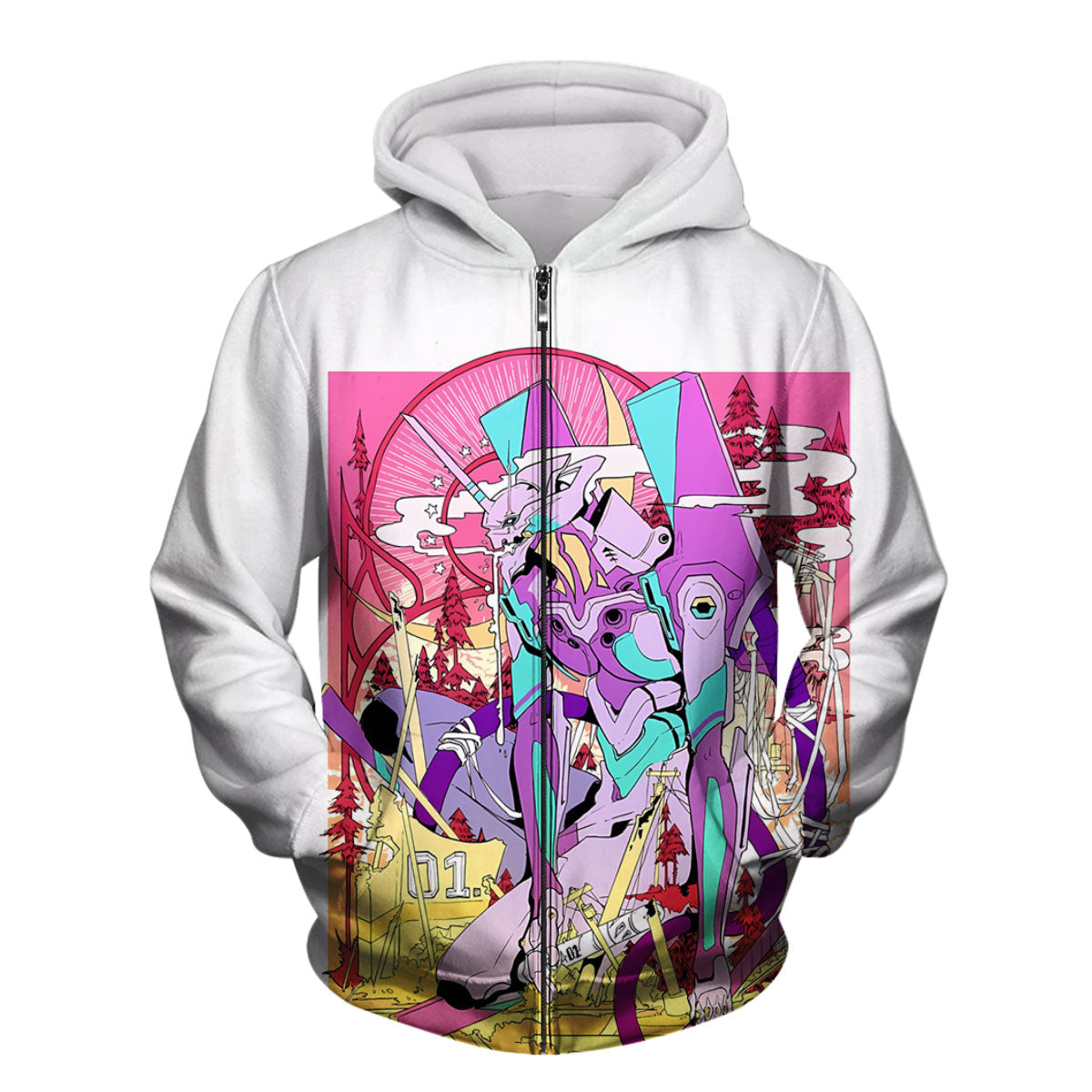 Eva Unit-01 Color Artwork Anime Apparel