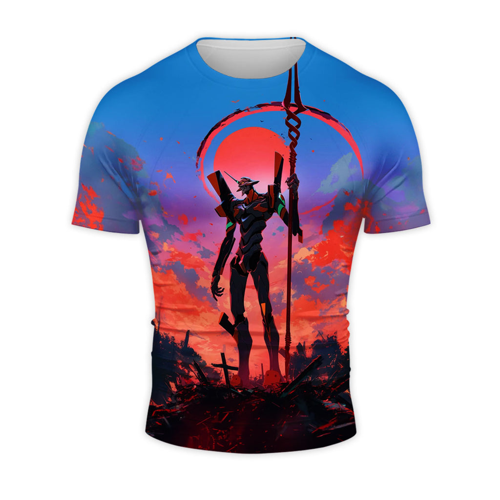 Eva01 Holding Rifle Standing Anime Apparel