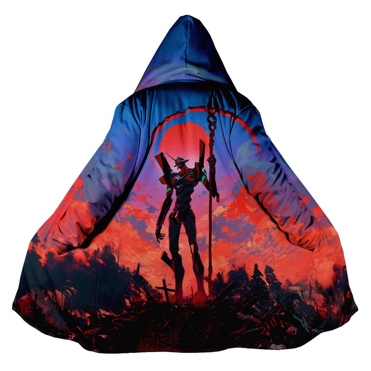 Eva01 Holding Rifle Standing Anime Apparel