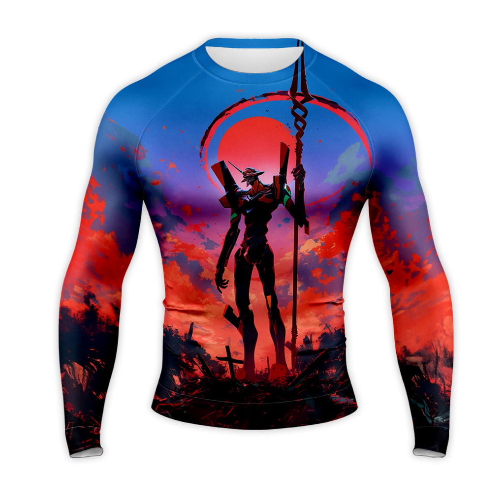 Eva01 Holding Rifle Standing Anime Apparel