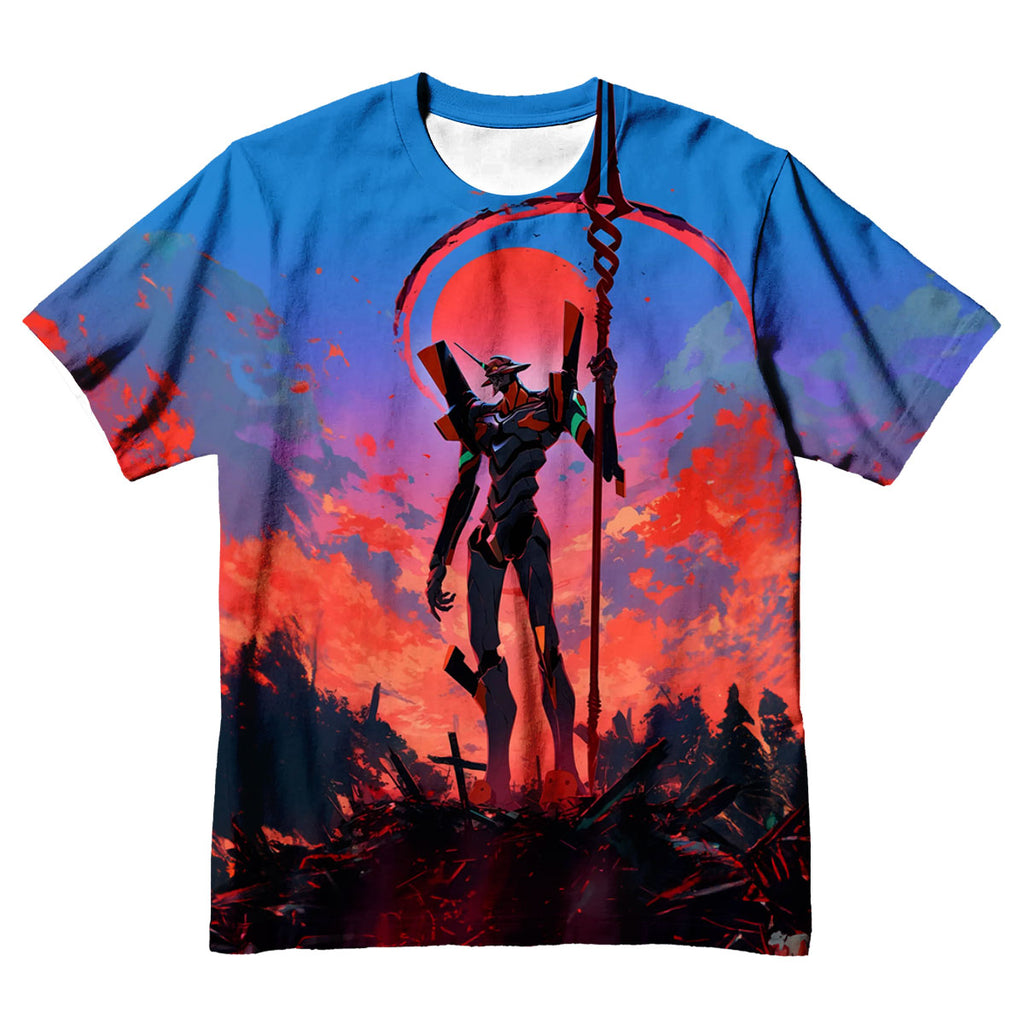 Eva01 Holding Rifle Standing Anime Apparel
