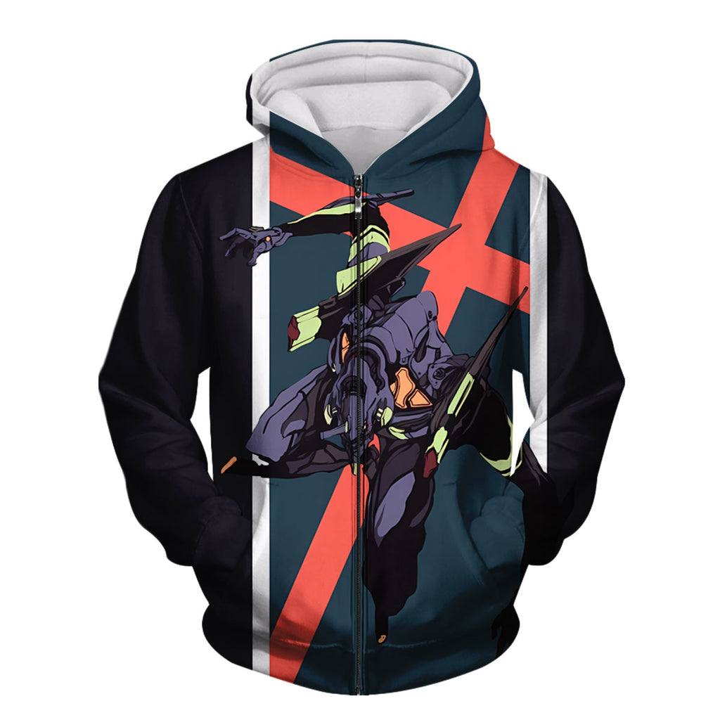 Eva01 Unit01 Dynamic Combat Pose Anime Apparel