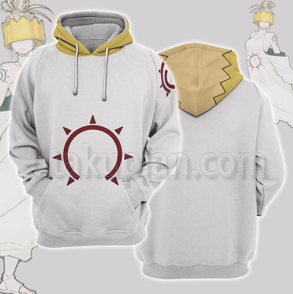 Anime Haumea Whtie Cosplay Hoodie