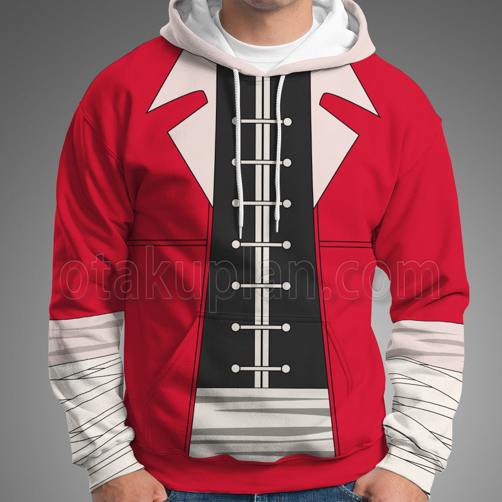 Frieren Stark Red Clothing Cosplay Hoodie