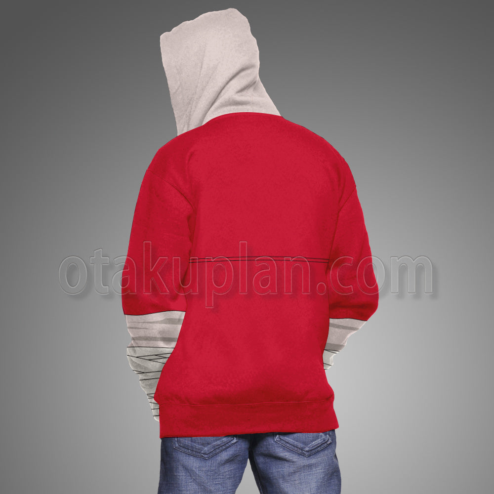 Frieren Stark Red Clothing Cosplay Hoodie
