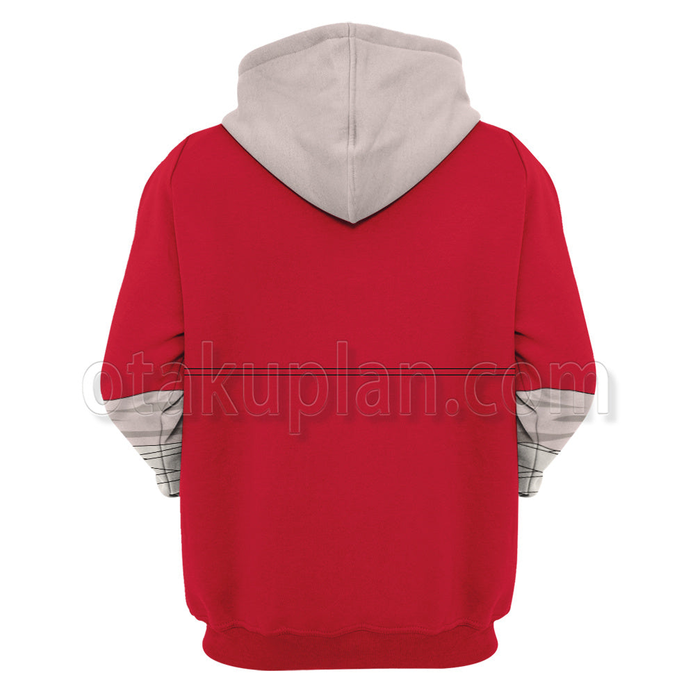 Frieren Stark Red Clothing Cosplay Hoodie