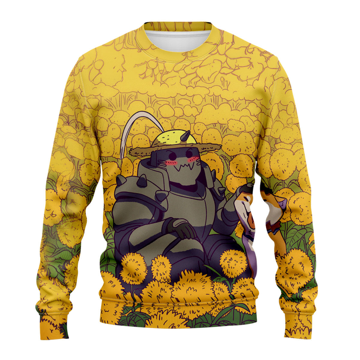 Fullmetal Alchemist Alphonse Dog Flower Field Anime Apparel