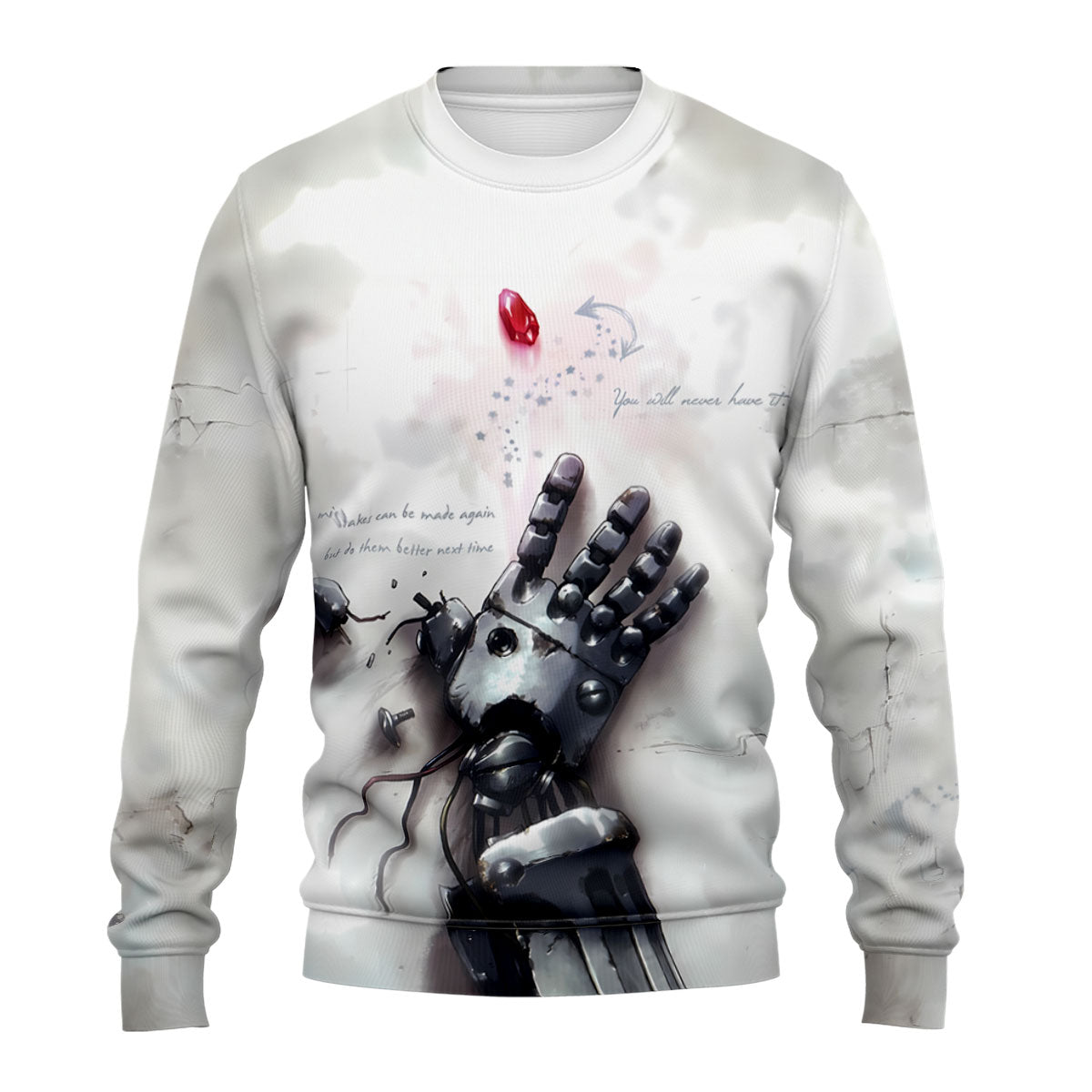 Fullmetal Alchemist Automail Arm Battle Damaged Anime Apparel