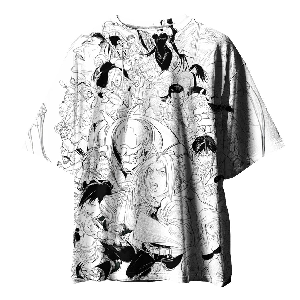 Fullmetal Alchemist Character Group Artwork Anime Apparel