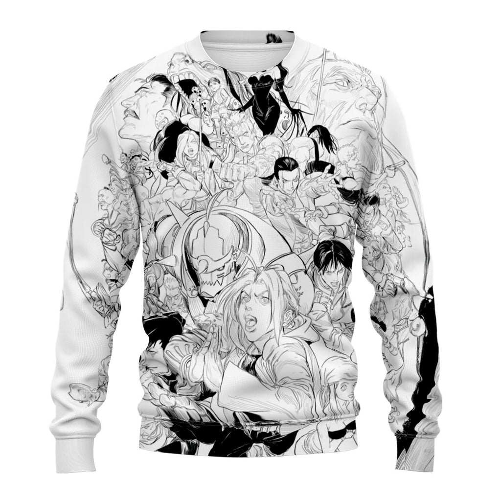 Fullmetal Alchemist Character Group Artwork Anime Apparel